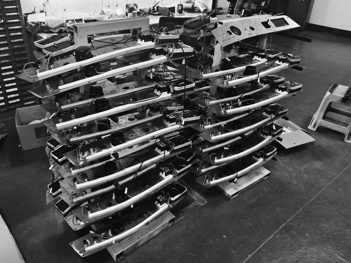 Kart Boat control panels in production