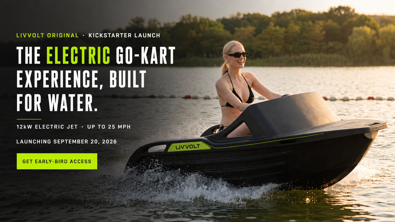 LIVVOLT Electric Kart Boat Kickstarter Launch