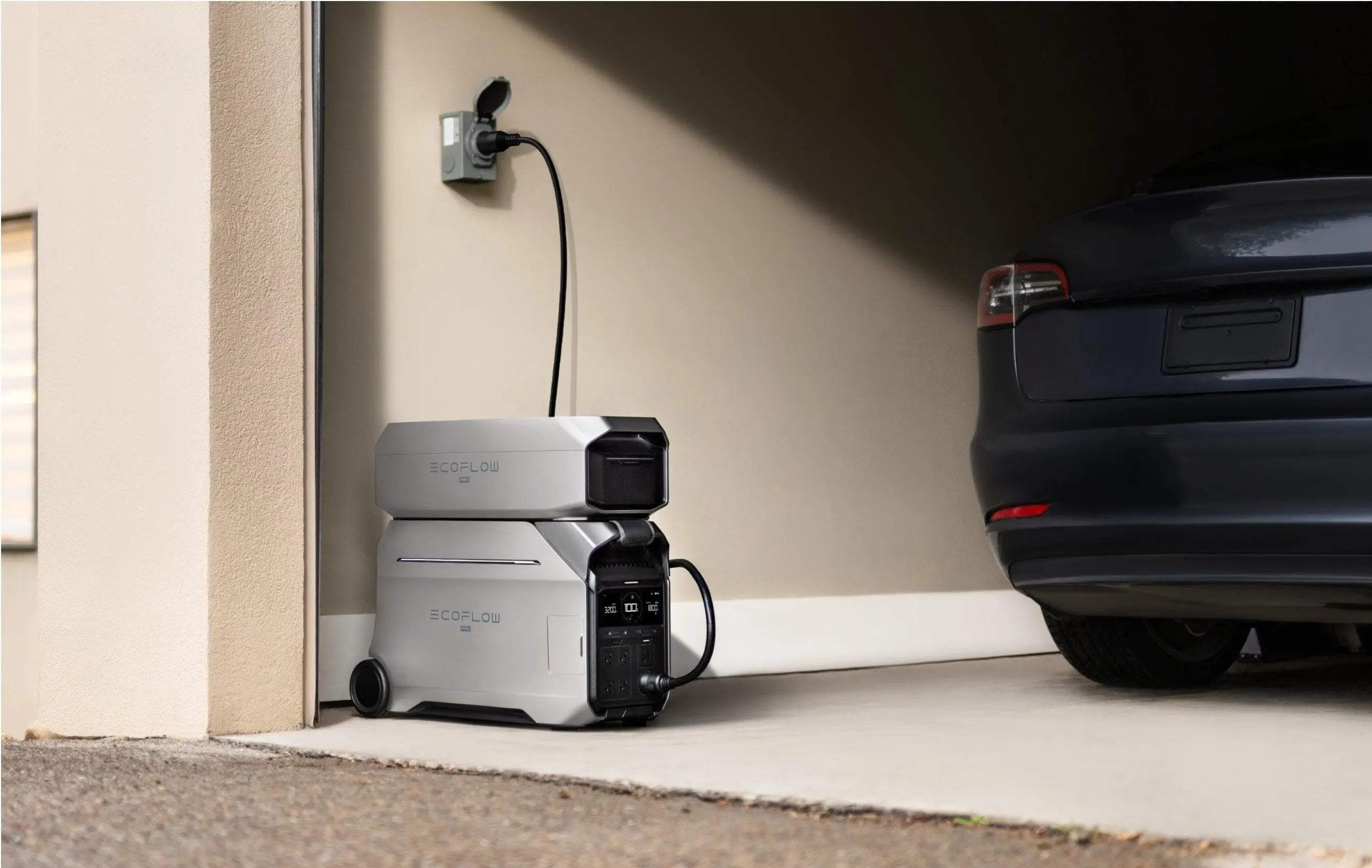 EcoFlow DELTA Pro 3 home backup connection with Smart Home Panel