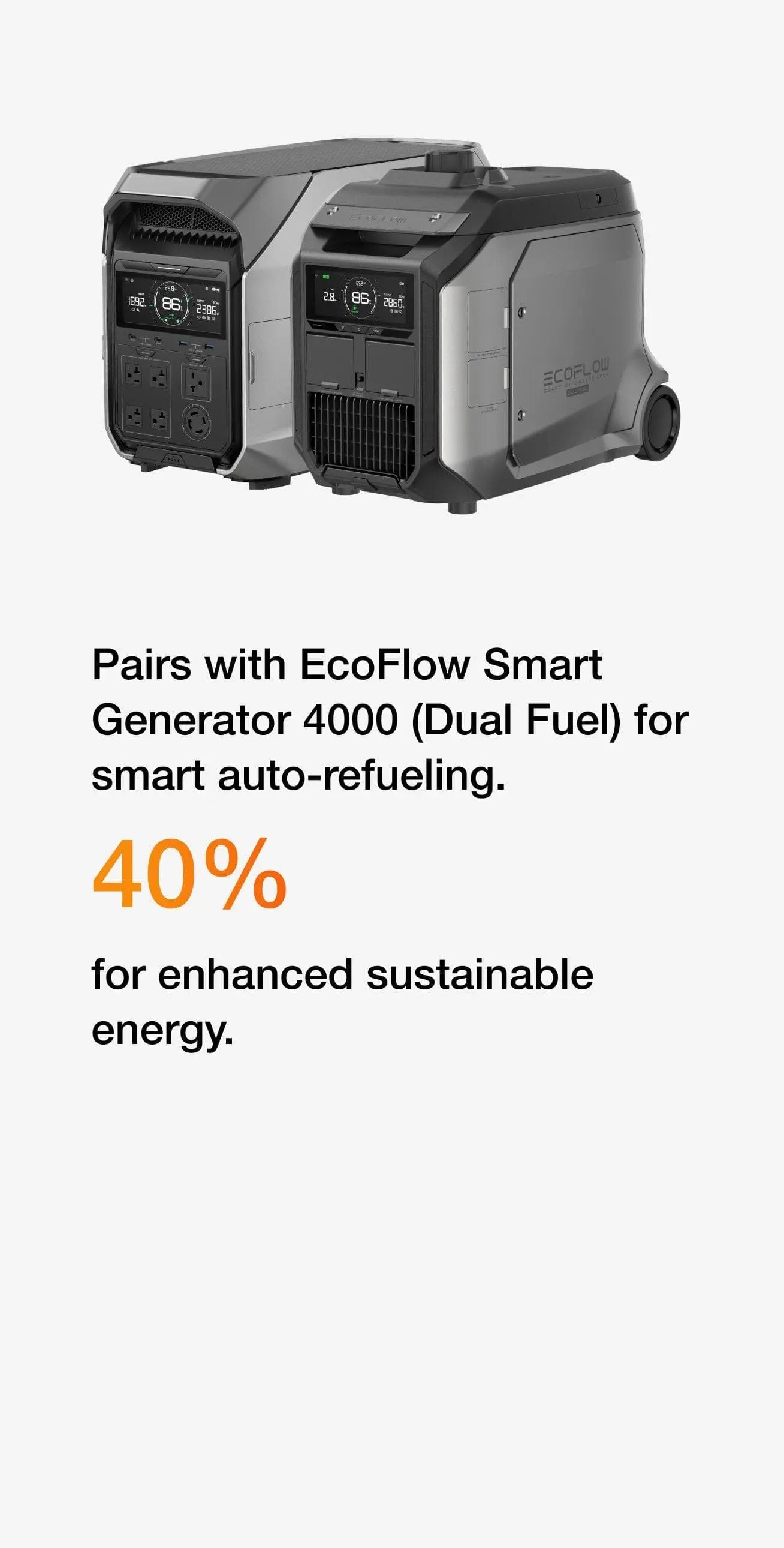 EcoFlow DELTA Pro 3 fast solar charging, no fuel needed