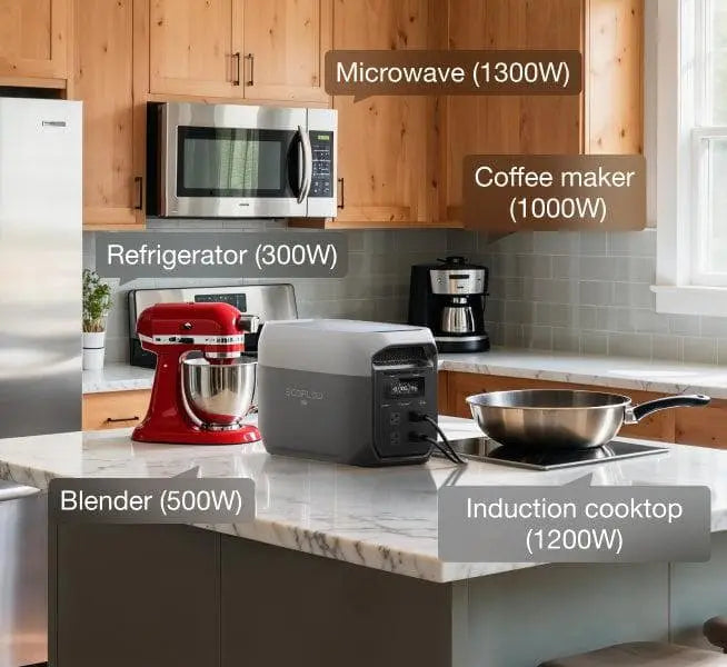 EcoFlow DELTA 3 Max kitchen backup power