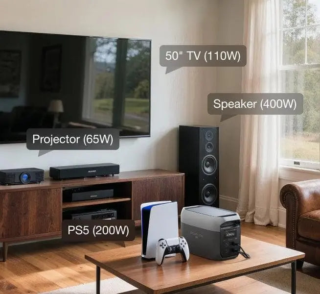 EcoFlow DELTA 3 Max living room backup