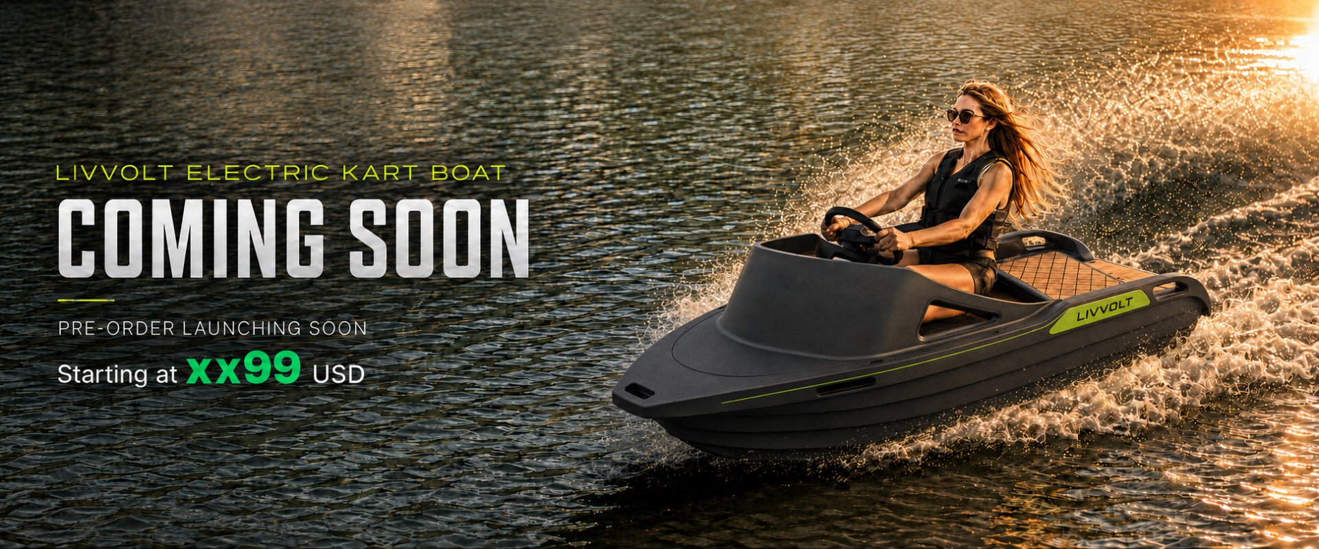 LIVVOLT Kart Boat — Coming Soon