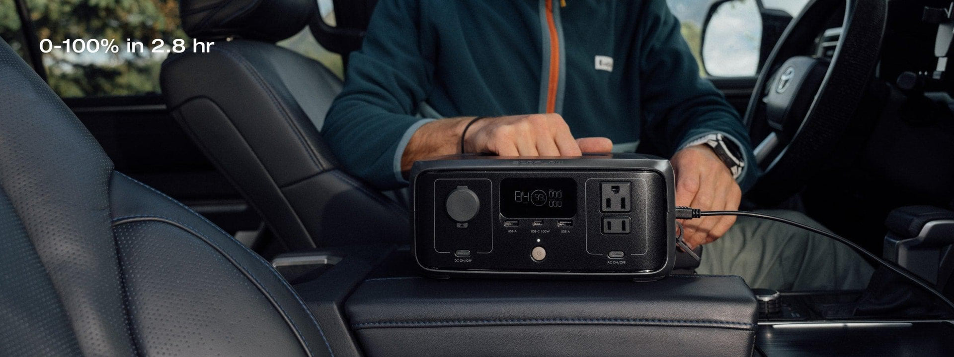 EcoFlow RIVER 3 - 4 charging options, safely charge 0-100% in 1 hr