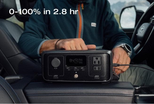 EcoFlow RIVER 3 - 4 charging options, safely charge 0-100% in 1 hr