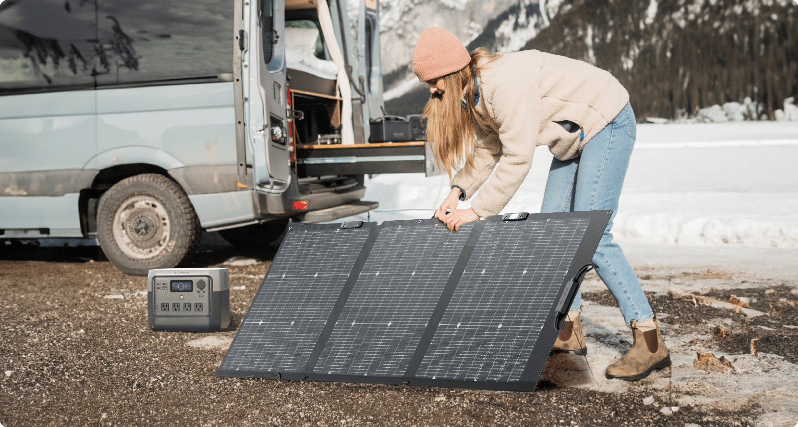 EcoFlow NextGen 160W Portable Solar Panel - Capture more solar with an adjustable angle
