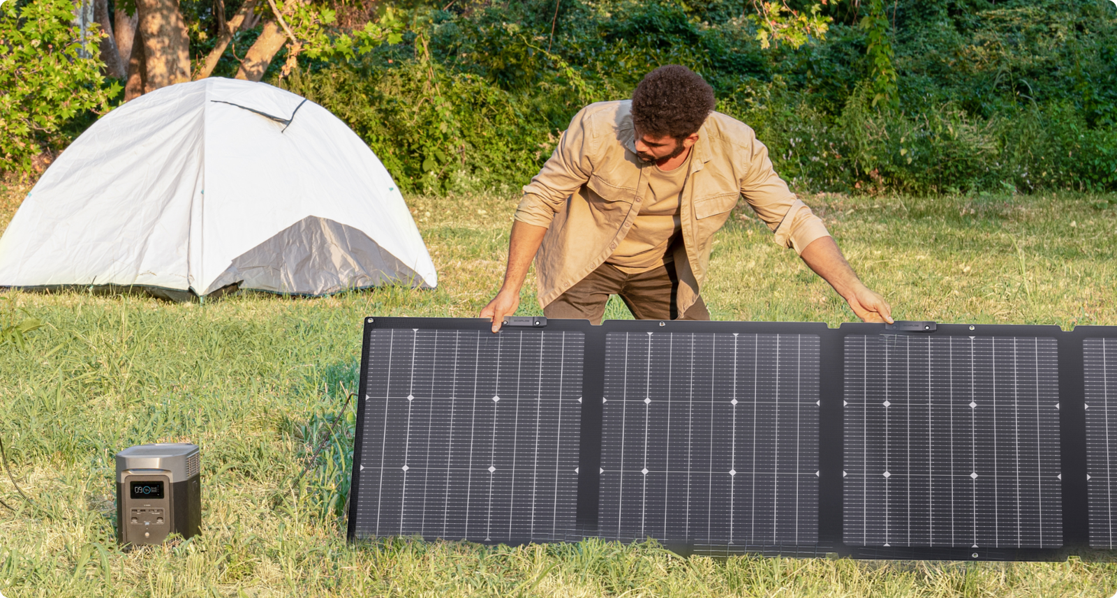 EcoFlow NextGen 220W Bifacial Portable Solar Panel - Capture more solar with an adjustable angle